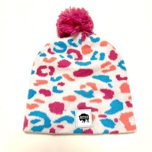 Buffalo Outdoors Colorful Pom-Pom Beanie, 4-6 years